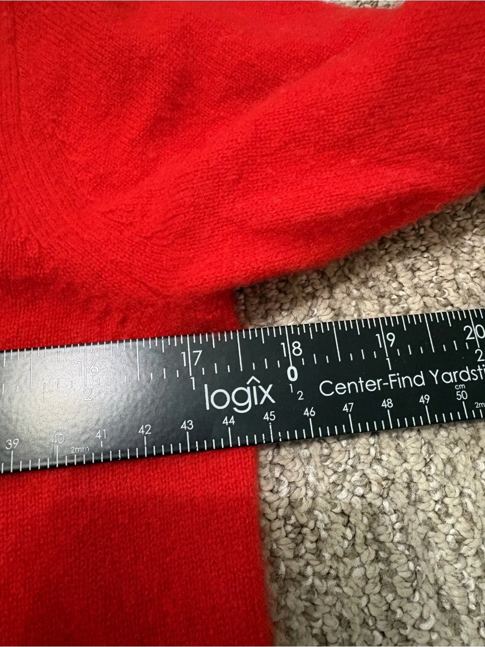 J. Crew Red Crewneck Sweater with Leopard Heart Applique